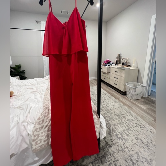 Chelsea28 Red Jumpsuit - Picture 1 of 3